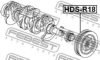 FEBEST HDS-R18 Belt Pulley, crankshaft
